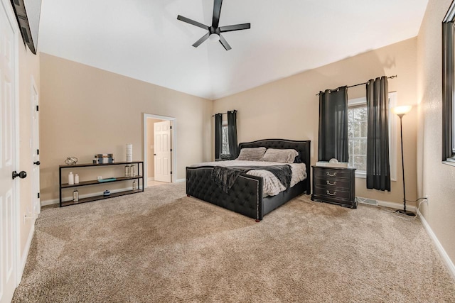 W209N11385 Reger Ct, Germantown, WI 53022 - carpeted bedroom featuring baseboards, a ceiling fan, and visible vents