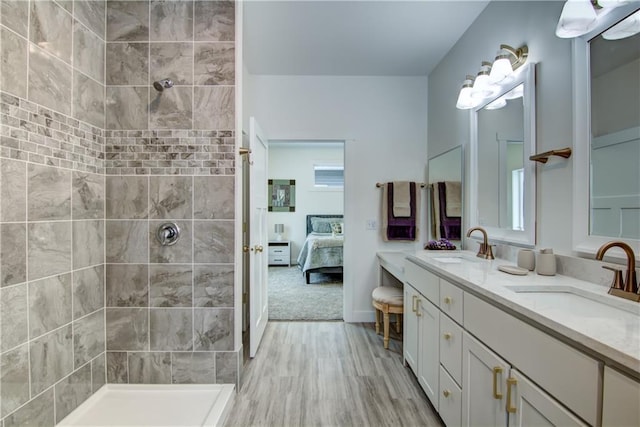 2480 116th St, Chippewa Falls, WI 54729 - full bath featuring a sink, ensuite bathroom, and a tile shower
