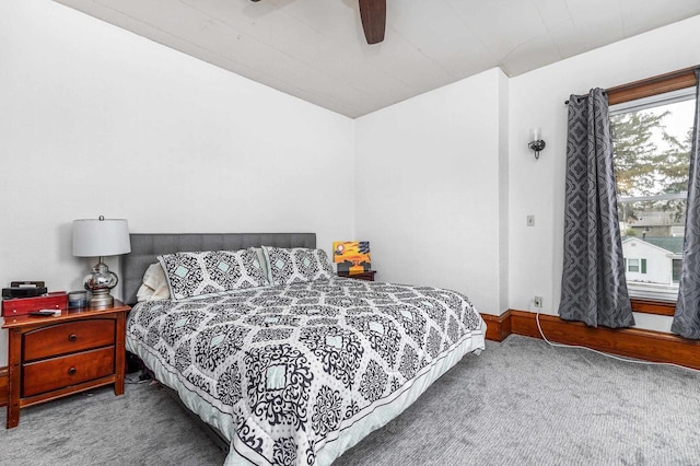 158 E Water St, Shullsburg, WI 53586 - carpeted bedroom featuring ceiling fan and baseboards