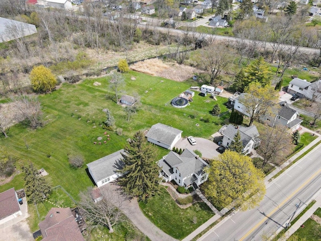bird's eye view with a residential view