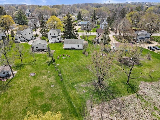 drone / aerial view featuring a residential view
