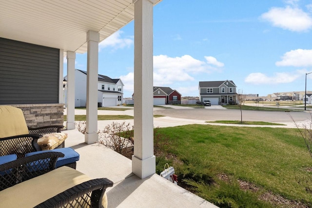 708 Narvik Cir, Stoughton, WI 53589 - view of patio with a residential view
