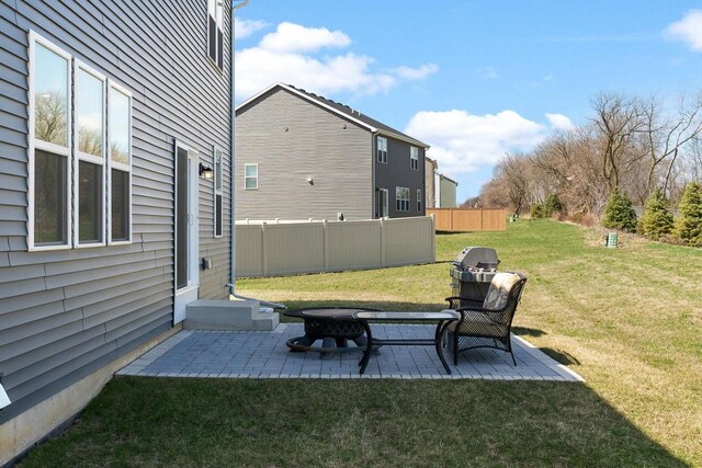 708 Narvik Cir, Stoughton, WI 53589 - view of yard with a patio area and fence