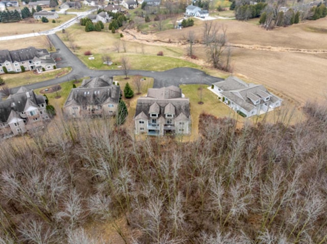 aerial view featuring a residential view