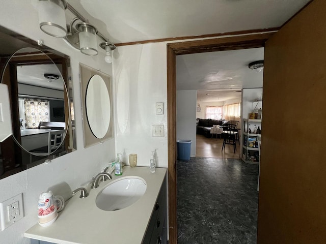 bathroom with vanity