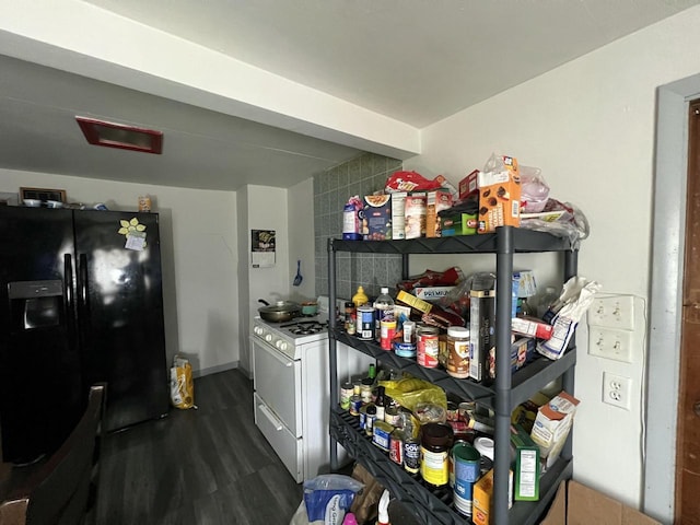 interior space featuring dark wood-type flooring