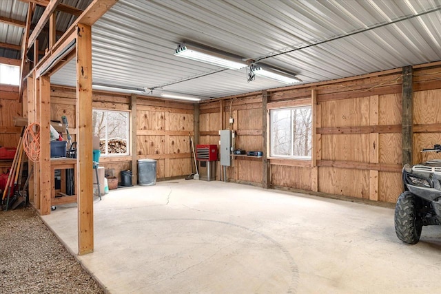 N8070 Wanlass Rd, Mindoro, WI 54644 - garage featuring electric panel