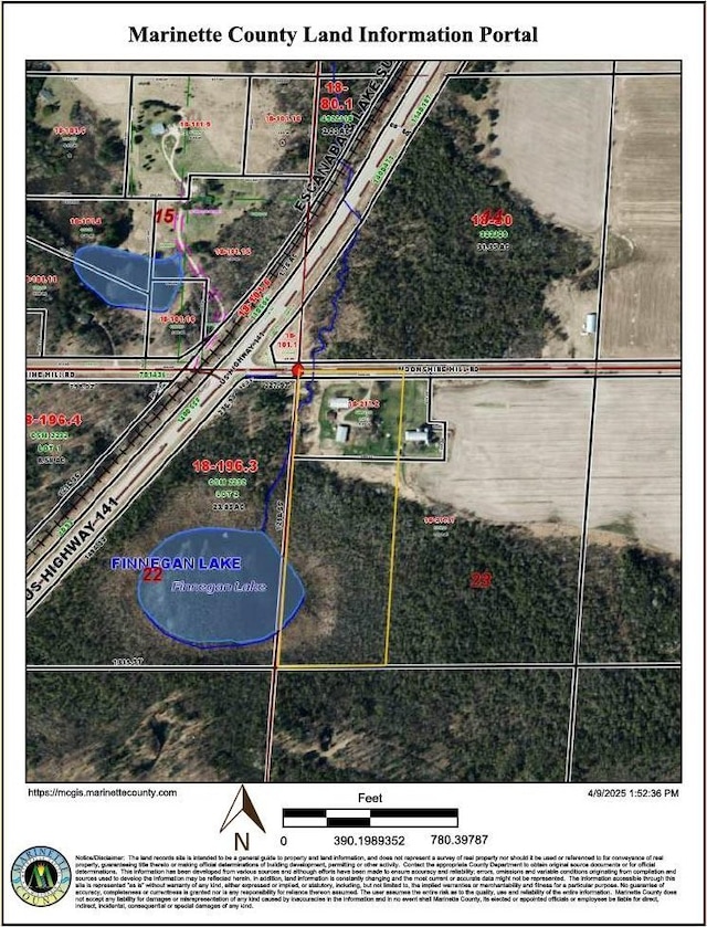 W7675 Moonshine Hill Rd, Wausaukee, WI 54177 - map