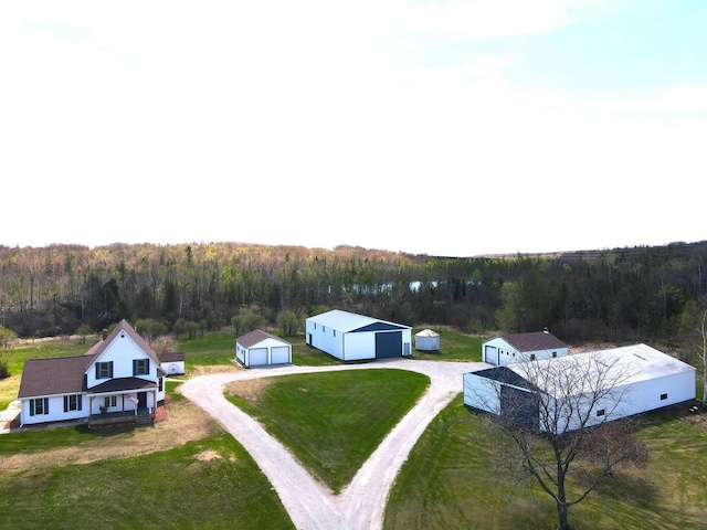 W7675 Moonshine Hill Rd, Wausaukee, WI 54177 - drone / aerial view with a view of trees