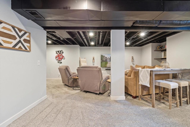 178 Weybridge Dr, Sun Prairie, WI 53590 - finished below grade area featuring carpet and baseboards