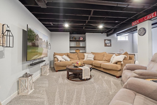 178 Weybridge Dr, Sun Prairie, WI 53590 - living area featuring baseboards and carpet flooring