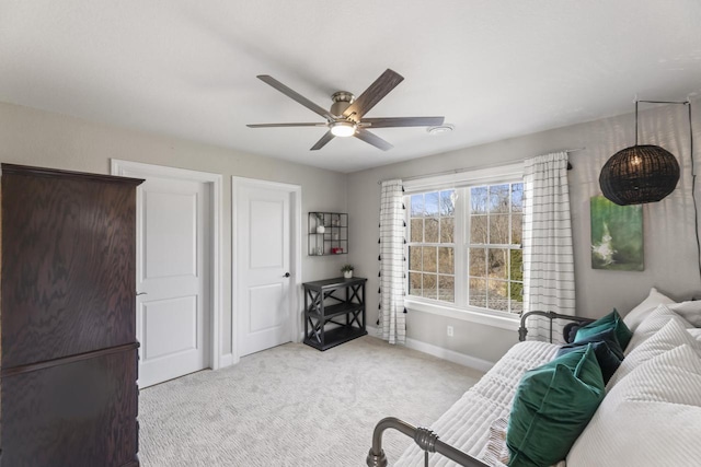 W246N1979 Still River Dr, Pewaukee, WI 53072 - sitting room featuring ceiling fan, baseboards, and carpet