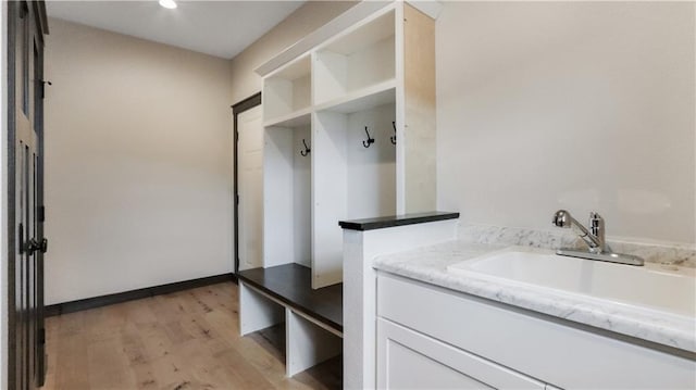 LOT3 510th Ave, Menomonie, WI 54751 - mudroom featuring light wood-style floors and a sink