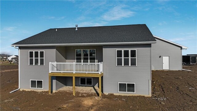 LOT3 510th Ave, Menomonie, WI 54751 - back of property with roof with shingles and a deck