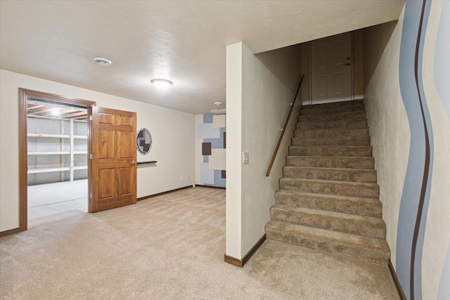 1716 Symphony Hts, Green Bay, WI 54311 - stairway with carpet flooring and baseboards
