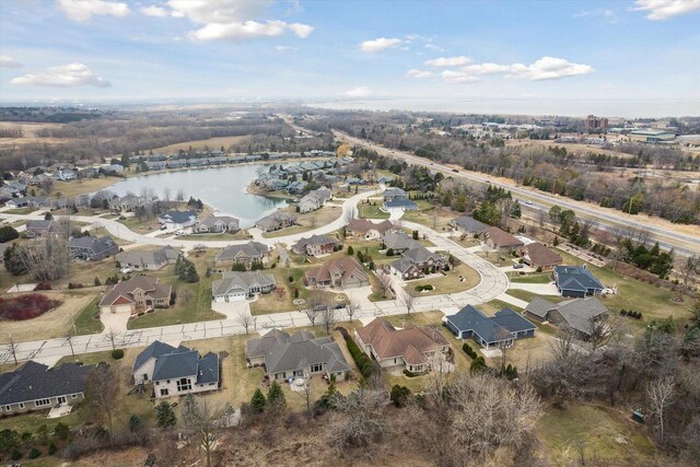 1716 Symphony Hts, Green Bay, WI 54311 - birds eye view of property featuring a residential view and a water view