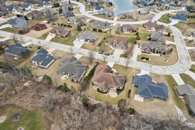 1716 Symphony Hts, Green Bay, WI 54311 - drone / aerial view with a water view and a residential view