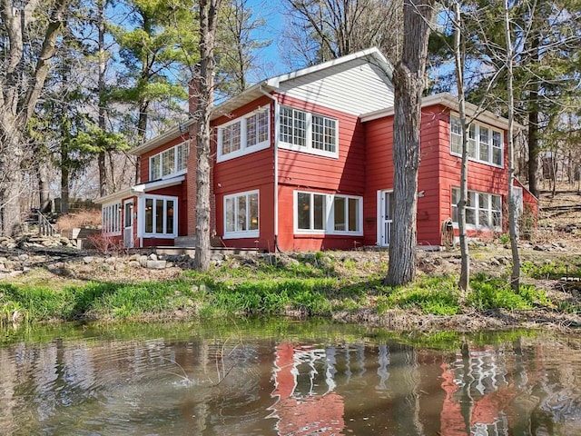 149 Oakwood Ave, Edgerton, WI 53534 - back of property with a water view