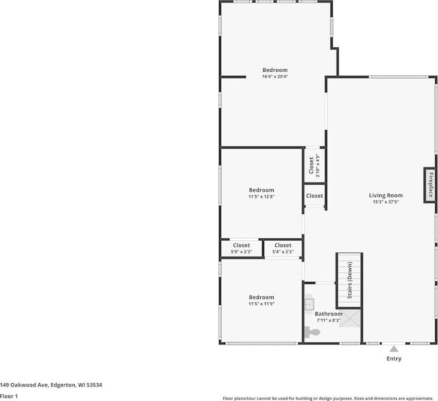149 Oakwood Ave, Edgerton, WI 53534 - plan