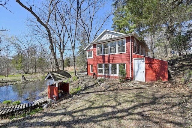 149 Oakwood Ave, Edgerton, WI 53534 - exterior space featuring a water view