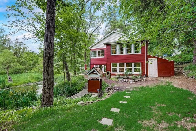149 Oakwood Ave, Edgerton, WI 53534 - back of property with a yard
