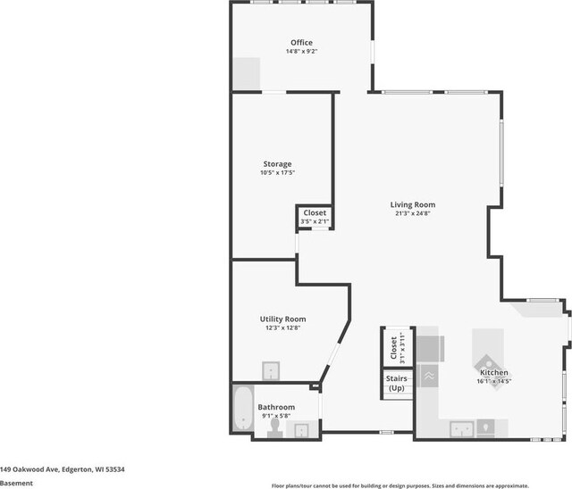 149 Oakwood Ave, Edgerton, WI 53534 - view of layout