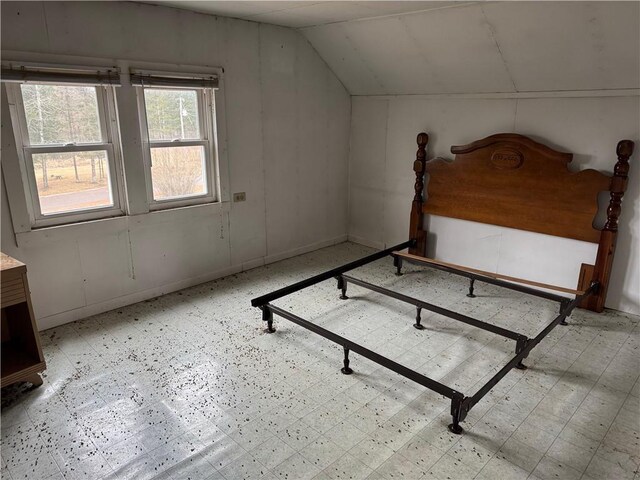 3168 W Howard St, Winter, WI 54896 - unfurnished bedroom featuring light floors and lofted ceiling