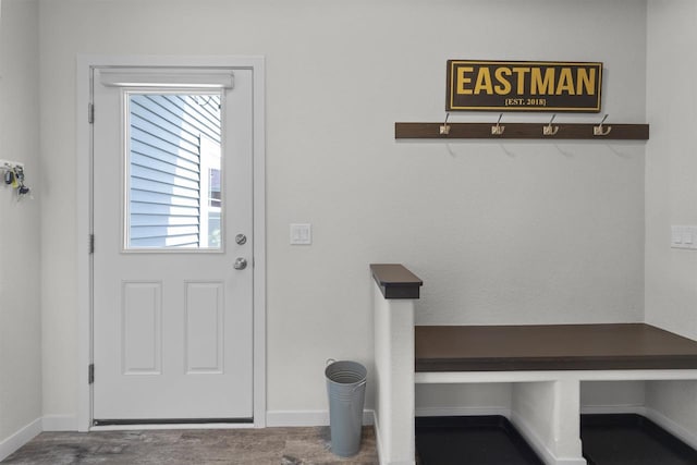 3247 Prospect Dr, Sun Prairie, WI 53590 - doorway to outside featuring wood finished floors and baseboards