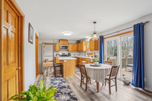 7817 Brule St, Madison, WI 53717 - dining room with light wood finished floors