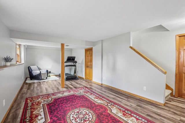 7817 Brule St, Madison, WI 53717 - interior space with wood finished floors and baseboards