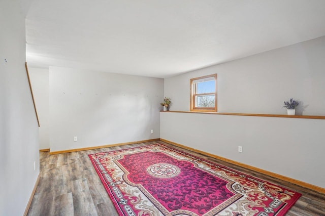 7817 Brule St, Madison, WI 53717 - empty room with wood finished floors and baseboards