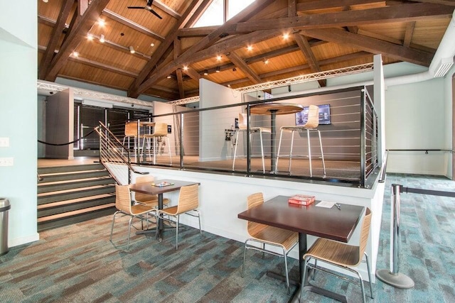 building lobby with stairway