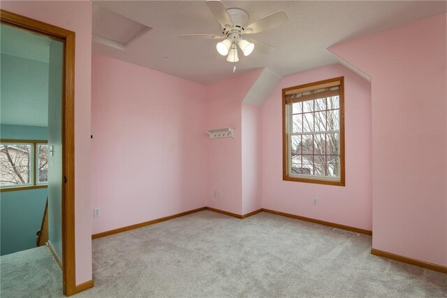 318 Meadow Lark Ln, Osceola, WI 54020 - additional living space with a wealth of natural light, attic access, and carpet