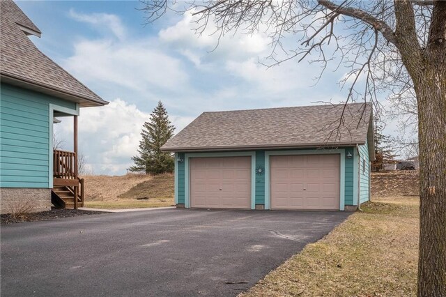 318 Meadow Lark Ln, Osceola, WI 54020 - view of detached garage