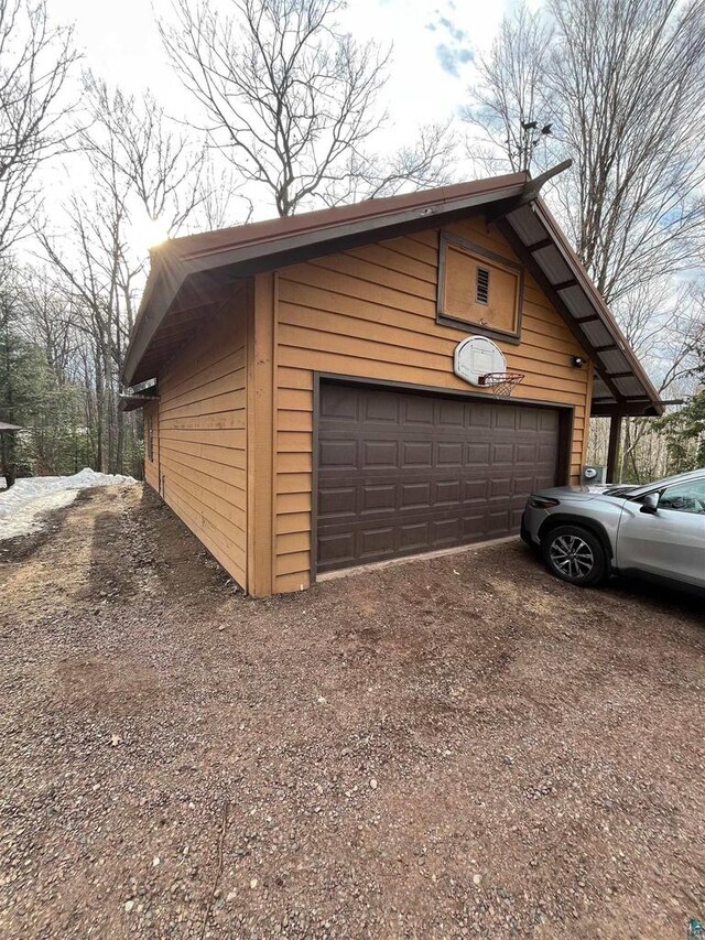 27200 N Maple Hill Rd, Washburn, WI 54891 - view of detached garage
