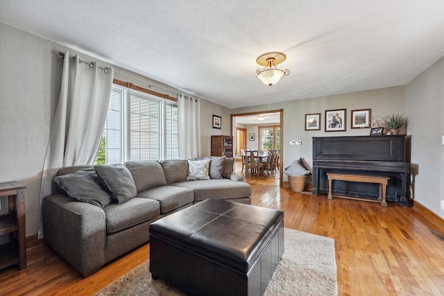 S617 County Road G, Wonewoc, WI 53968 - living room featuring light wood-style floors