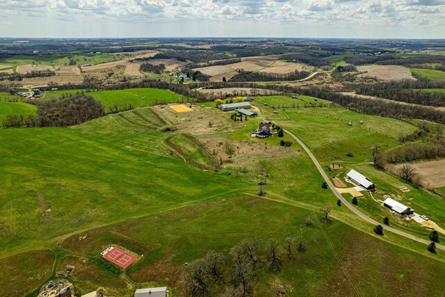 N8161 Zentner Rd, New Glarus, WI 53574 - birds eye view of property featuring a rural view