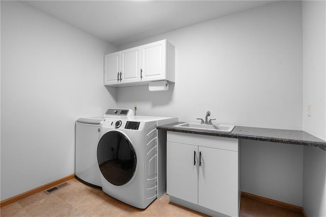 3943 Mill Run Rd, Eau Claire, WI 54703 - laundry room with washer and clothes dryer and cabinet space