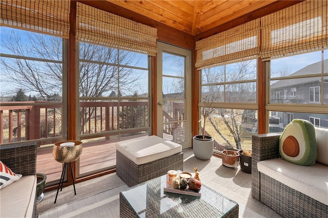 3943 Mill Run Rd, Eau Claire, WI 54703 - sunroom / solarium featuring plenty of natural light and lofted ceiling