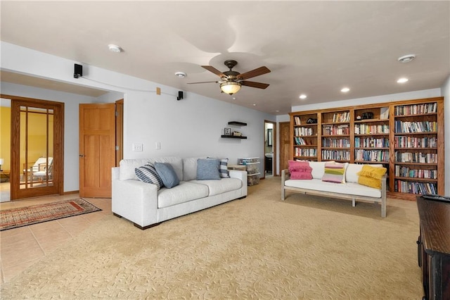 3943 Mill Run Rd, Eau Claire, WI 54703 - living area with a ceiling fan and recessed lighting