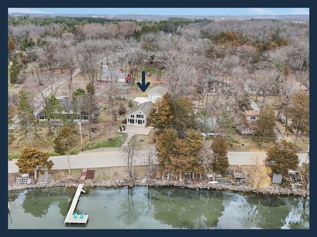 W9160 Ripley Rd, Cambridge, WI 53523 - drone / aerial view with a water view