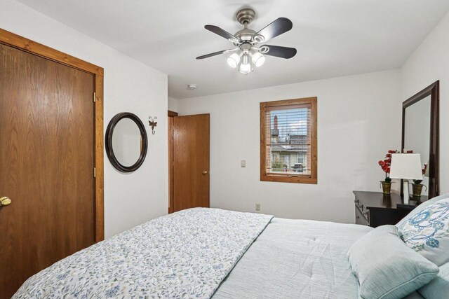 W9160 Ripley Rd, Cambridge, WI 53523 - bedroom with a ceiling fan