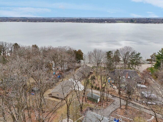 W9160 Ripley Rd, Cambridge, WI 53523 - bird's eye view featuring a water view