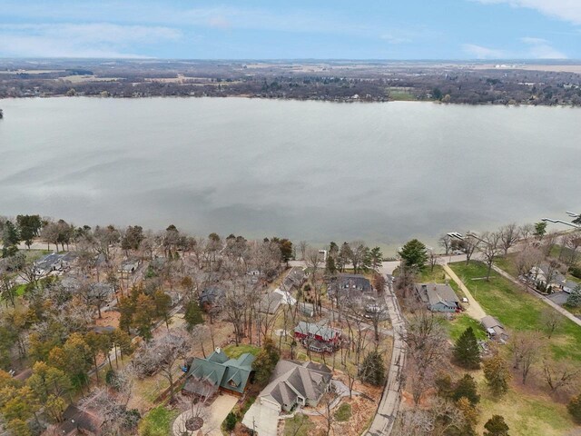 W9160 Ripley Rd, Cambridge, WI 53523 - aerial view featuring a water view and a residential view