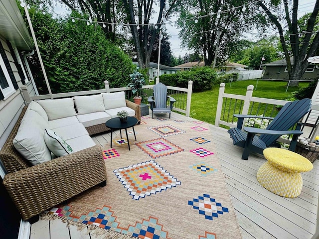 1501 Walls St, Green Bay, WI 54304 - deck featuring an outdoor hangout area