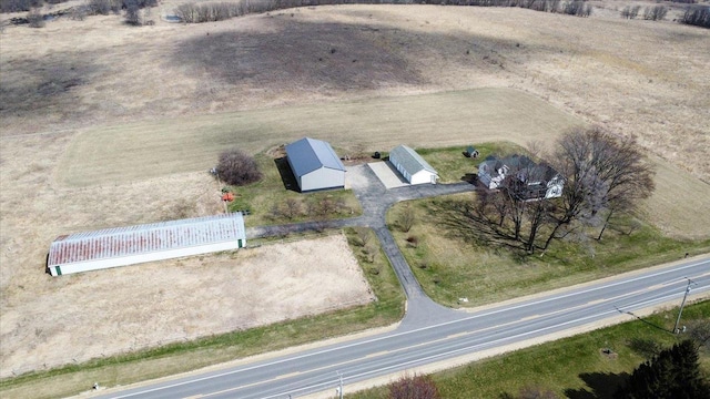 446 County Road Bb, Marshall, WI 53559 - birds eye view of property with a rural view