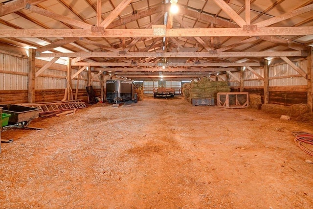 446 County Road Bb, Marshall, WI 53559 - miscellaneous room with heating fuel and lofted ceiling