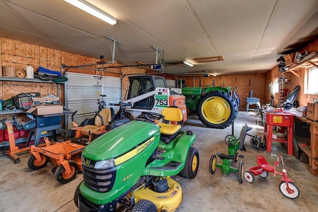 446 County Road Bb, Marshall, WI 53559 - garage featuring a garage door opener