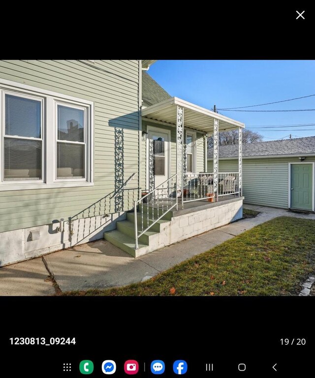 2317 S 9th St, Sheboygan, WI 53081 - property entrance with a porch