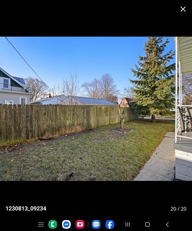 2317 S 9th St, Sheboygan, WI 53081 - view of yard with fence